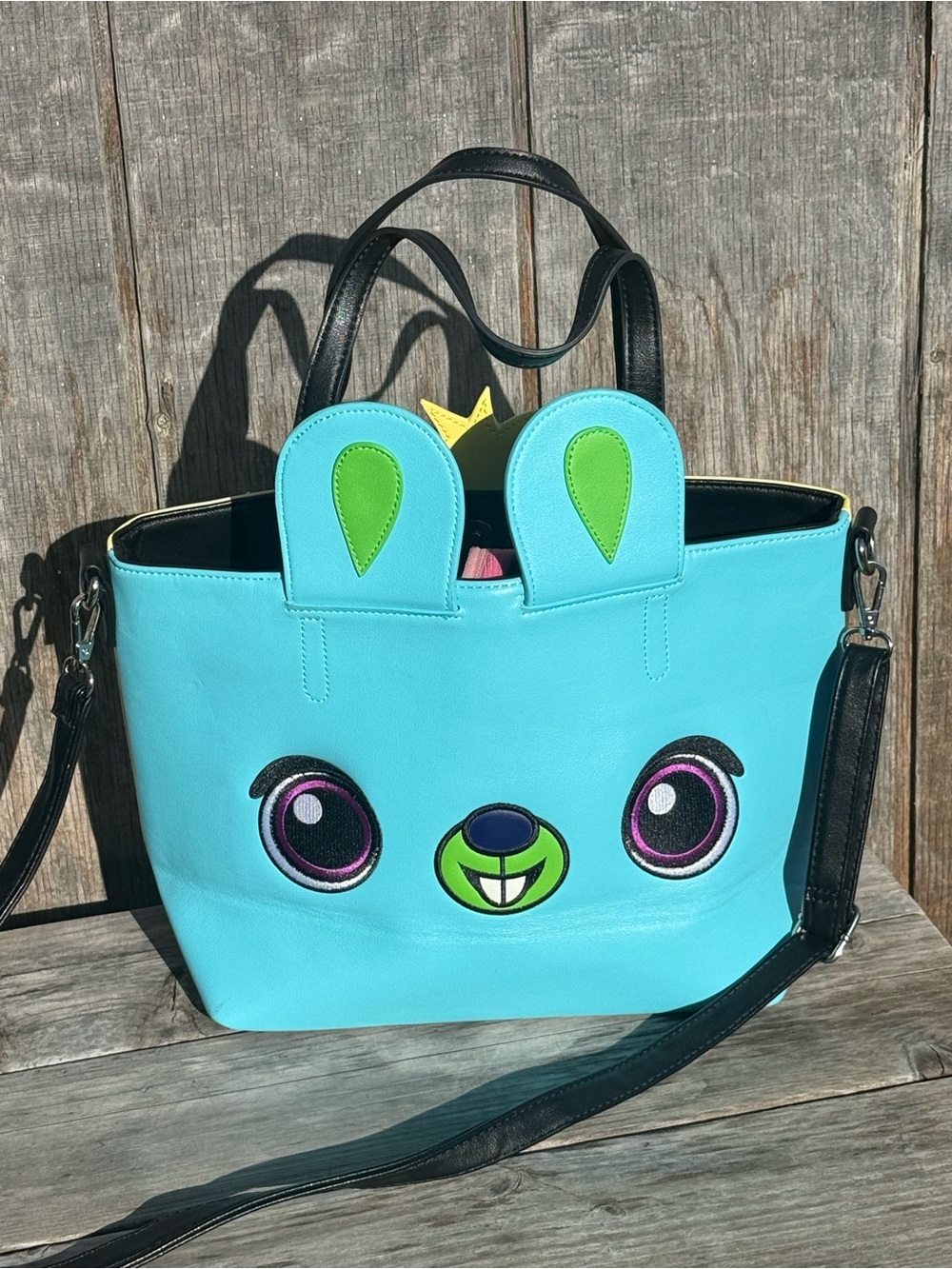 Loungefly Toy Story 4 Ducky Bunny Character Crossbody Handbag Tote Snap & Zipper